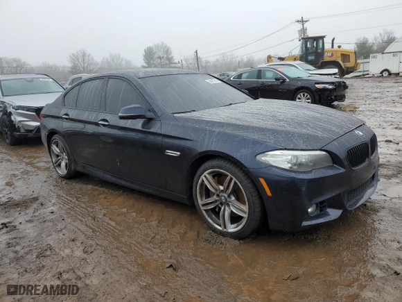 2016 BMW 5 Series 550i xDrive with VIN WBAKP9C58GD980383, listed as a Copart auction lot 38402794 with 64,120 mi miles and Salvage Title. Bid and sale history available at carsss.com. Image 4.