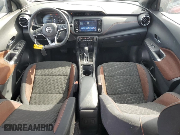 2023 Nissan Kicks SR with VIN 3N1CP5DV0PL494985, listed as a Copart auction lot 48383225 with 34,887 mi miles and Salvage Title. Bid and sale history available at DreamBid. Image 8.