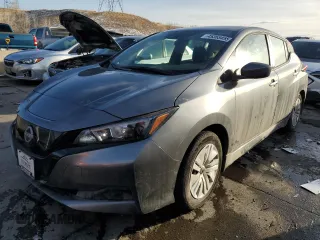 2025 Nissan LEAF S z VIN 1N4AZ1BV1SC560402, wystawiony jako Copart lot #45365455 z przebiegiem 5 129 mil mil oraz Szkoda całkowita • Salvage title. Historia ofert i sprzedaży dostępna na DreamBid. Obrazek 1.