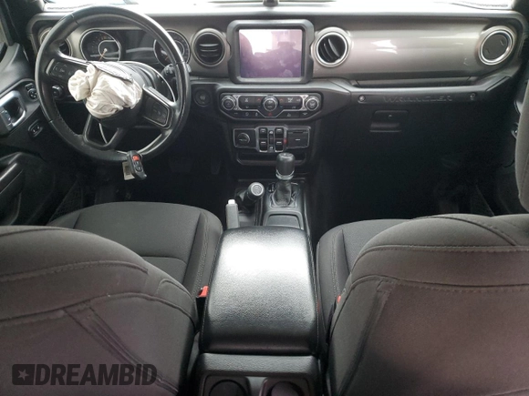2022 Jeep Wrangler Unlimited Sport with VIN 1C4HJXDG6NW258091, listed as a Copart auction lot 45484735 with 42,534 mi miles and Salvage Title. Bid and sale history available at DreamBid. Image 8.