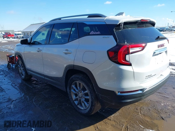 2022 GMC Terrain SLT with VIN 3GKALVEV3NL109435, listed as a IAAI auction lot 41633816 with 42,729 mi miles. Bid and sale history available at carsss.com. Image 3.