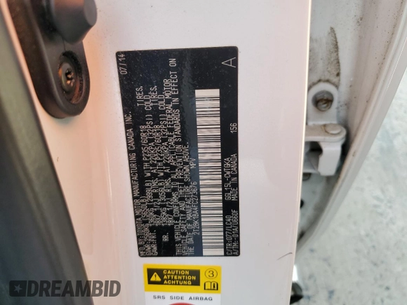 2015 Lexus RX 350 with VIN 2T2BK1BA4FC273676, listed as a Copart auction lot 63409905 with 55,489 mi miles and Salvage title. Bid and sale history available at DreamBid. Image 13.
