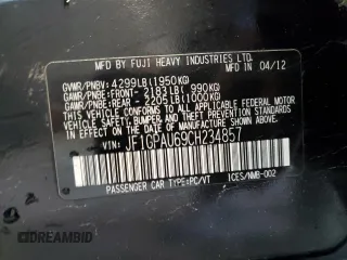 2012 Subaru Impreza Special Sports Limited z VIN JF1GPAU69CH234857, wystawiony jako Copart lot #57035355 z przebiegiem 209 396 mil mil oraz Szkoda całkowita • Salvage title. Historia ofert i sprzedaży dostępna na DreamBid. Obrazek 13.