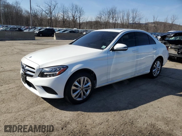 2021 Mercedes-Benz C 300 with VIN W1KWF8EB8MR614237, listed as a Copart auction lot 49311115 with Not Provided miles and Salvage Title. Bid and sale history available at carsss.com. Image 1.