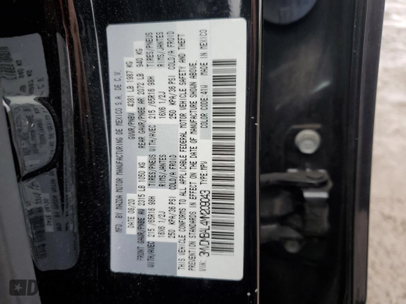2021 Mazda CX-30 S with VIN 3MVDMBAL4MM209043, listed as a Copart auction lot 79406284 with 55,944 mi miles and Salvage title. Bid and sale history available at DreamBid. Image 15.