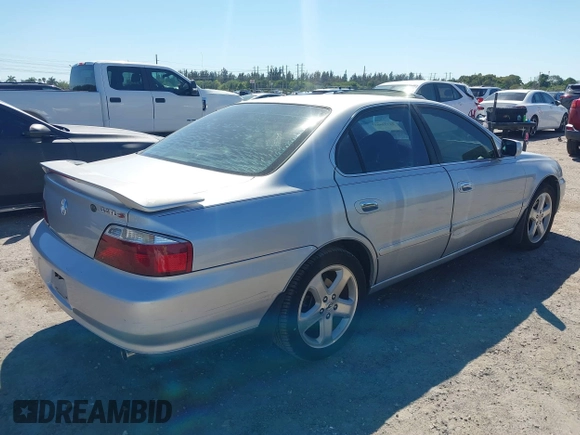 2003 Acura TL Type S with VIN 19UUA56803A058053, listed as a IAAI auction lot 41755803 with 179,515 mi miles. Bid and sale history available at carsss.com. Image 4.
