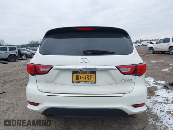 2016 Infiniti QX60 with VIN 5N1AL0MM1GC520429, listed as a IAAI auction lot 41286912 with 65,512 mi miles and . Bid and sale history available at DreamBid. Image 15.