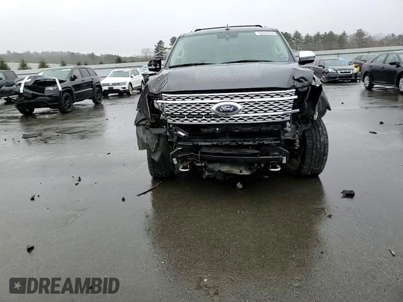 2019 Ford Expedition Platinum with VIN 1FMJU1MT7KEA23974, listed as a Copart auction lot 53355755 with 81,916 mi miles and Salvage title. Bid and sale history available at DreamBid. Image 15.