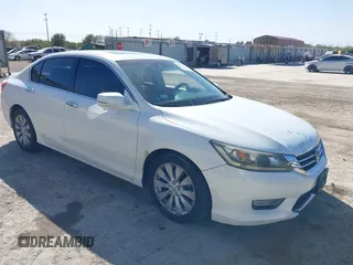 2013 Honda Accord EX-L with VIN 1HGCR2F82DA155081, listed as a IAAI auction lot 41233014 with 192,450 mi miles and . Bid and sale history available at DreamBid. Image 1.