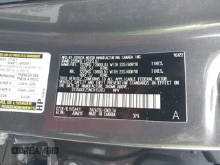 2022 Lexus NX with VIN 2T2GGCEZ5NC015203, listed as a IAAI auction lot 41391250 with 34,966 mi miles. Bid and sale history available at carsss.com. Image 9.