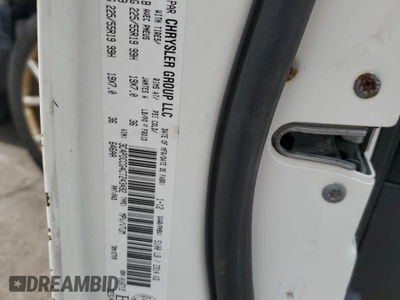 2012 Dodge Journey SXT with VIN 3C4PDCCG4CT243492, listed as a Copart auction lot 59908485 with 319,175 mi miles and Salvage title. Bid and sale history available at DreamBid. Image 13.