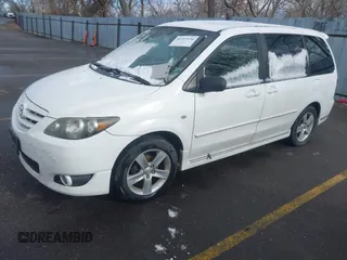 2005 Mazda MPV LX with VIN JM3LW28J650541962, listed as a IAAI auction lot 41797934 with Not Provided miles. Bid and sale history available at carsss.com. Image 2.