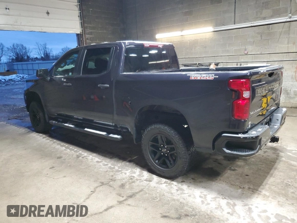 2022 Chevrolet Silverado 1500 Custom Trail Boss with VIN 3GCPDCED9NG673954, listed as a Copart auction lot 84696954 with 31,744 mi miles and Salvage Title. Bid and sale history available at DreamBid. Image 2.