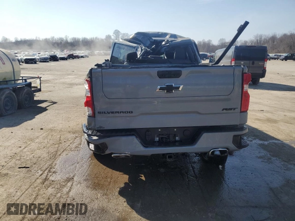 2024 Chevrolet Silverado 1500 RST with VIN 2GCUDEEDXR1247199, listed as a Copart auction lot 48608675 with 10,798 mi miles and Salvage Title. Bid and sale history available at carsss.com. Image 6.