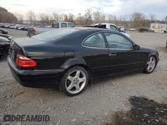 2000 Mercedes-Benz CLK 320/430 with VIN WDBLJ65G4YF152664, listed as a Copart auction lot 76822474 with 108,193 mi miles and Clean Title. Bid and sale history available at DreamBid. Image 3.