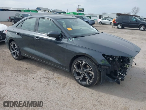 2023 Audi A3 Premium with VIN WAUAUDGYXPA034587, listed as a IAAI auction lot 41713024 with 12,077 mi miles and . Bid and sale history available at DreamBid. Image 1.