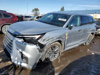 2024 Lexus TX with VIN 5TDAAAB66RS012110, listed as a Copart auction lot 43946225 with 10,212 mi miles and Salvage Title. Bid and sale history available at carsss.com. Image 1.