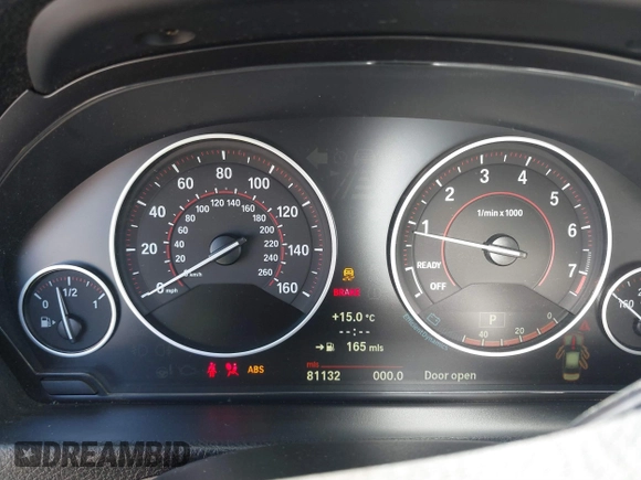 2013 BMW 3 Series 328i with VIN WBA3C1C58DF443711, listed as a IAAI auction lot 41828396 with 81,132 mi miles. Bid and sale history available at carsss.com. Image 7.