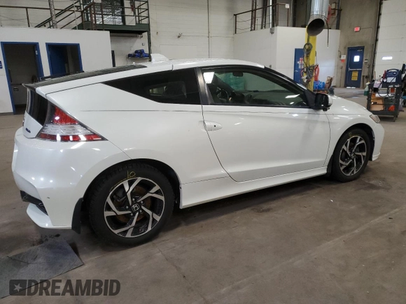 2016 Honda CR-Z EX with VIN JHMZF1C65GS001542, listed as a Copart auction lot 60165925 with 107,879 mi miles and Salvage title. Bid and sale history available at DreamBid. Image 3.