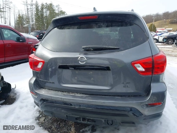 2019 Nissan Pathfinder S with VIN 5N1DR2MM0KC629304, listed as a IAAI auction lot 41342768 with NaN miles. Bid and sale history available at carsss.com. Image 17.