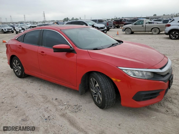 2017 Honda Civic Sedan EX with VIN 2HGFC2F76HH555173, listed as a Copart auction lot 50181335 with 148,593 mi miles and Salvage Title. Bid and sale history available at carsss.com. Image 4.
