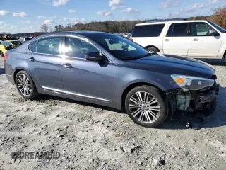 2014 Kia Cadenza Premium with VIN KNALN4D78E5146151, listed as a Copart auction lot 84447644 with 109,833 mi miles and Salvage Title. Bid and sale history available at carsss.com. Image 4.