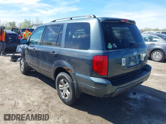 2005 Honda Pilot EX-L with VIN 2HKYF18625H515771, listed as a IAAI auction lot 42152527 with 293,380 mi miles and . Bid and sale history available at DreamBid. Image 3.