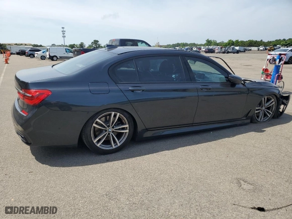 2019 BMW 7 Series 740i xDrive with VIN WBA7E4C56KGV71028, listed as a Copart auction lot 76860474 with 66,657 mi miles and Non Repairable. Bid and sale history available at carsss.com. Image 3.
