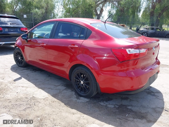 2016 Kia Rio EX with VIN KNADN4A37G6586820, listed as a IAAI auction lot 41948092 with 107,497 mi miles. Bid and sale history available at carsss.com. Image 3.