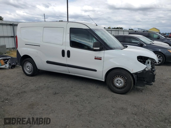 2017 Ram ProMaster City Cargo Tradesman with VIN ZFBERFAB6H6H30864, listed as a Copart auction lot 54415745 with 75,314 mi miles and Salvage Title. Bid and sale history available at carsss.com. Image 4.