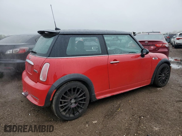 2005 MINI Hardtop S with VIN WMWRE33525TD99548, listed as a Copart auction lot 54778205 with 187,150 mi miles and Salvage title. Bid and sale history available at DreamBid. Image 3.