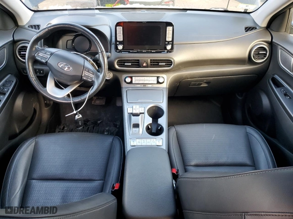 2019 Hyundai Kona Electric Ultimate with VIN KM8K53AG2KU054639, listed as a Copart auction lot 42088685 with 0 mi miles and Salvage Title. Bid and sale history available at carsss.com. Image 8.
