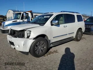 2015 Nissan Armada Platinum z VIN 5N1AA0NC9FN614086, wystawiony jako Copart lot #79533674 z przebiegiem 151 184 mil mil oraz Szkoda całkowita • Salvage title. Historia ofert i sprzedaży dostępna na DreamBid. Obrazek 1.