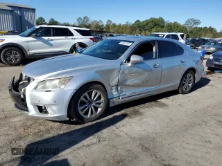 2014 Lexus LS 460 with VIN JTHCL5EF1E5021043, listed as a Copart auction lot 80046044 with 157,054 mi miles and Salvage Title. Bid and sale history available at DreamBid. Image 1.