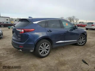 2020 Acura RDX w/Technology Pkg with VIN 5J8TC2H59LL007341, listed as a Copart auction lot 84537674 with 0 mi miles and Salvage Title. Bid and sale history available at carsss.com. Image 3.