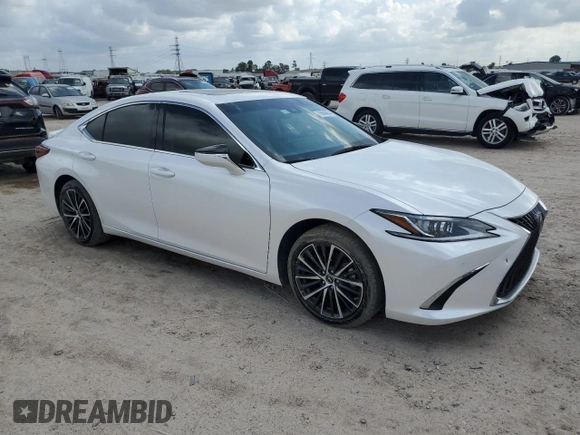 2023 Lexus ES with VIN 58ADA1C10PU027232, listed as a Copart auction lot 76584864 with 0 mi miles and Non Repairable. Bid and sale history available at carsss.com. Image 4.