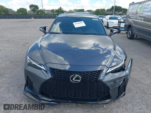 2024 Lexus IS with VIN JTHBZ1B20R5077114, listed as a IAAI auction lot 41560302 with 13,257 mi miles. Bid and sale history available at carsss.com. Image 12.