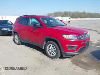 2018 Jeep Compass Sport with VIN 3C4NJCAB3JT255203, listed as a IAAI auction lot 42052746 with 112,451 mi miles and . Bid and sale history available at DreamBid. Image 1.