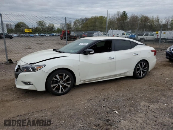 2017 Nissan Maxima SL with VIN 1N4AA6AP9HC425460, listed as a Copart auction lot 52168535 with 87,042 mi miles and Salvage title. Bid and sale history available at DreamBid. Image 1.