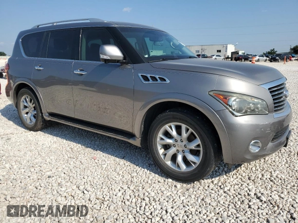 2011 Infiniti QX56 8-passenger with VIN JN8AZ2ND7B9701235, listed as a Copart auction lot 65757794 with 181,688 mi miles and Clean Title. Bid and sale history available at carsss.com. Image 4.
