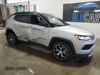 2024 Jeep Compass Limited z VIN 3C4NJDCN0RT125405, wystawiony jako Copart lot #60204955 z przebiegiem 34 041 mil mil oraz Czysty tytuł • Clean title. Historia ofert i sprzedaży dostępna na DreamBid. Obrazek 4.