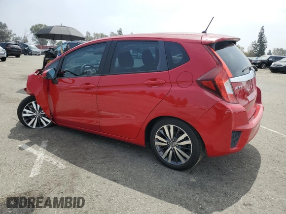 2015 Honda Fit EX-L with VIN 3HGGK5H87FM701108, listed as a Copart auction lot 55536945 with 57,519 mi miles and Salvage title. Bid and sale history available at DreamBid. Image 2.