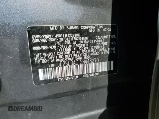 2025 Subaru Forester with VIN JF2SLDAC1SH448270, listed as a Copart auction lot 60859335 with 817 mi miles and Non repairable. Bid and sale history available at DreamBid. Image 13.