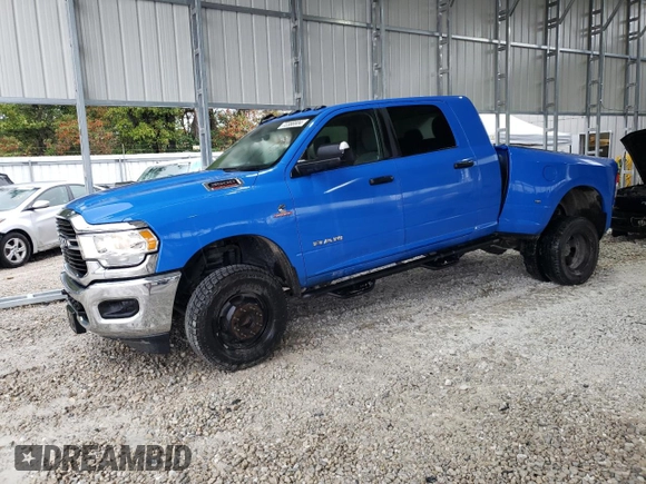 2020 Ram 3500 Big Horn with VIN 3C63RRLL5LG216351, listed as a Copart auction lot 77376504 with 155,924 mi miles and Salvage Title. Bid and sale history available at carsss.com. Image 1.