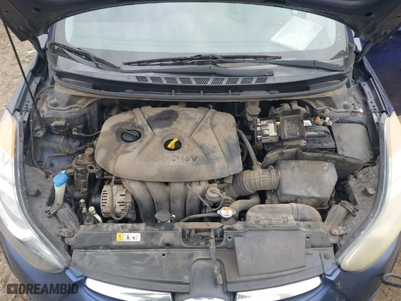 2013 Hyundai Elantra GLS PZEV with VIN 5NPDH4AE9DH347623, listed as a IAAI auction lot 41177236 with 217,294 mi miles. Bid and sale history available at carsss.com. Image 10.