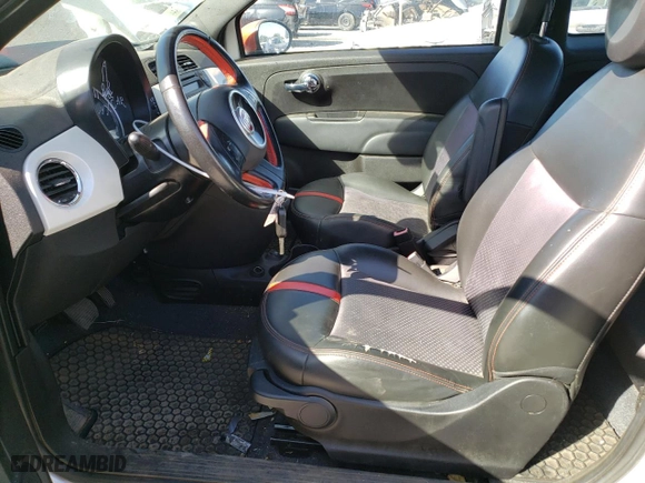 2015 FIAT 500e with VIN 3C3CFFGE2FT603371, listed as a Copart auction lot 72027184 with 0 mi miles and Clean Title. Bid and sale history available at carsss.com. Image 7.