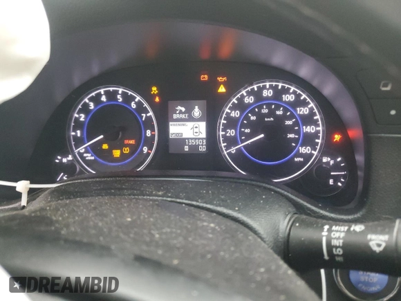 2013 Infiniti G37 Journey with VIN JN1CV6AP7DM305834, listed as a Copart auction lot 79284154 with 135,903 mi miles and Salvage title. Bid and sale history available at DreamBid. Image 9.