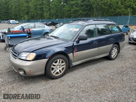 2002 Subaru Legacy Outback with VIN 4S3BH675927625674, listed as a Copart auction lot 59681475 with 302,635 mi miles and Salvage title. Bid and sale history available at DreamBid. Image 1.
