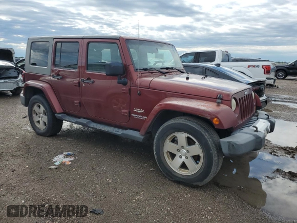 2008 Jeep Wrangler Unlimited Sahara with VIN 1J4GA59128L623399, listed as a Copart auction lot 56524545 with 219,096 mi miles and Clean Title. Bid and sale history available at DreamBid. Image 4.