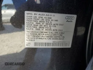 2013 Audi Q7 3.0T Premium Plus with VIN WA1LGAFEXDD011145, listed as a Copart auction lot 49689065 with 147,797 mi miles and Clean Title. Bid and sale history available at carsss.com. Image 12.
